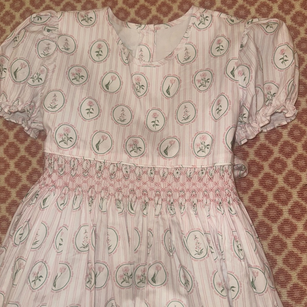 Floral Pink Kids Dress